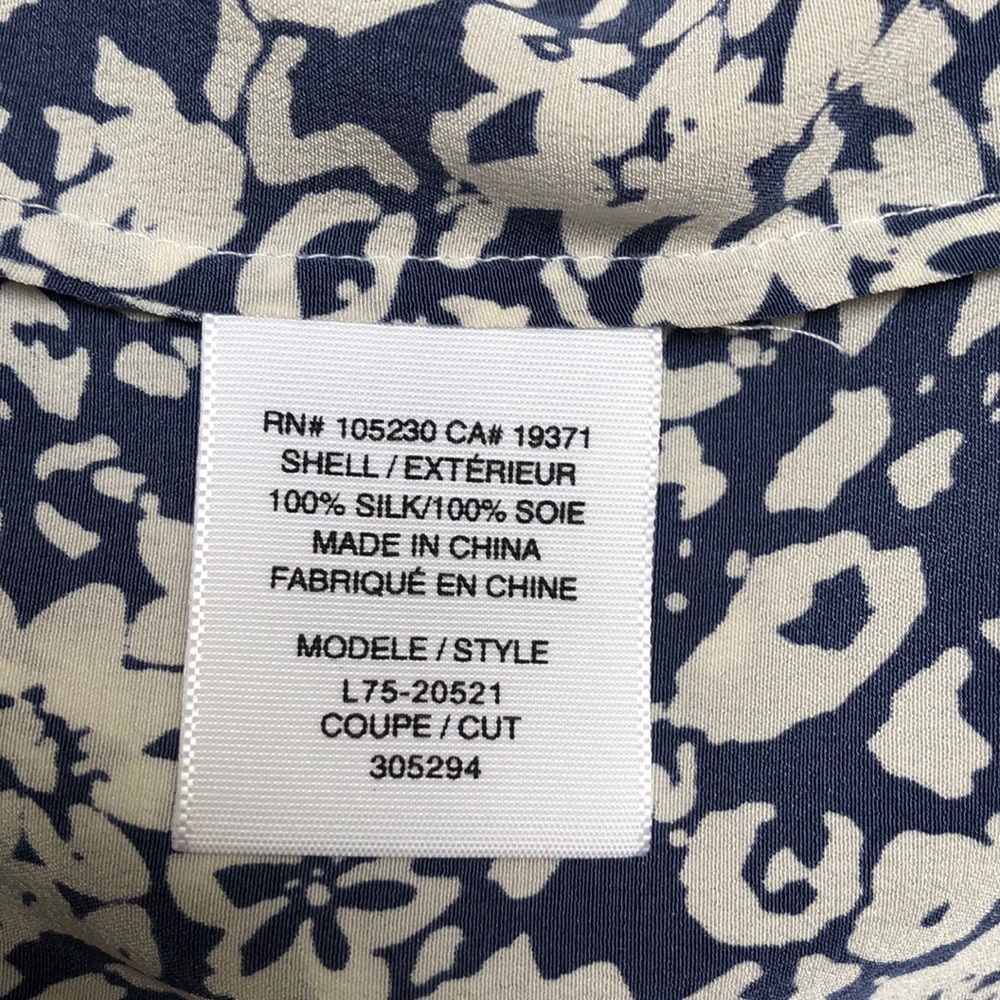 Joie silk blue & cream camisole - Picture 7 of 8